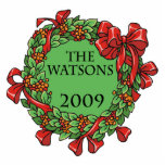 watson 2009 christmas wreath photo cutouts
