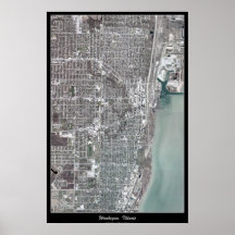 Waukegan, Illinois satellite poster
