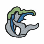 Wave and Tail embroidered shirts
