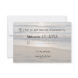 Wave at Sunset RSVP Wedding Card