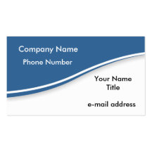 Wave - blue business cards