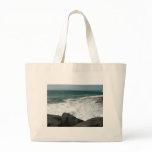 Wave Breaking On Big Rocks Bags