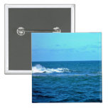 Wave breaking on reef pinback buttons