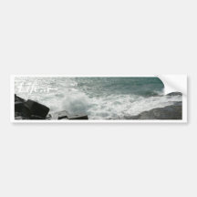 Wave Hit On Pier Bumper Sticker