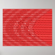 wave red posters