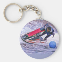 Wave Runner Around the Buoy Keychain