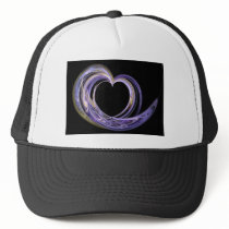 Wave Swept Love Filled Fractal Art Heart Hat