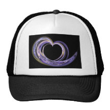Wave Swept Love Filled Fractal Art Heart Hat