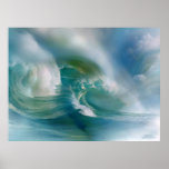 Wave Swirl Art Mural posters