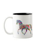 Waved Horse colourful mug