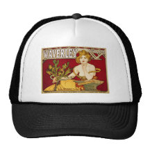 Waverley Cycles - Art Nouveau - Alphonse Mucha Mesh Hat