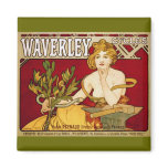 Waverley Cycles - Art Nouveau - Alphonse Mucha magnets
