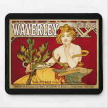Waverley Cycles - Art Nouveau - Alphonse Mucha Mouse Mats