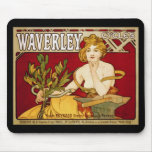 Waverley Cycles - Art Nouveau - Alphonse Mucha mousepads