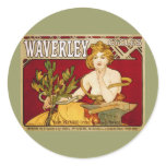 Waverley Cycles - Art Nouveau - Alphonse Mucha stickers