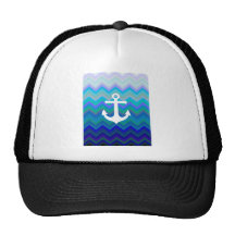 Waves & Anchor Hat