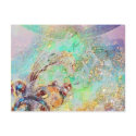 WAVES ,blue green yellow,teal postcards
