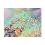 WAVES ,blue green yellow,teal postcards