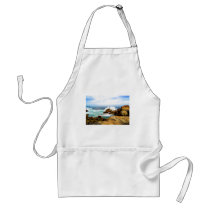 Waves Crashing on Rocky Shore Apron