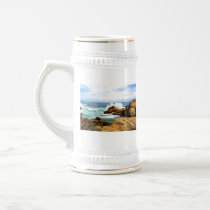 Waves Crashing on Rocky Shore Coffee Mug