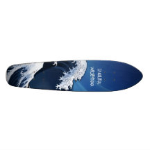 Waves Longboard Skate Board Deck