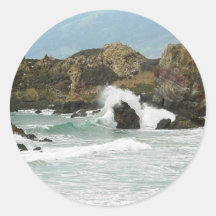 Waves On Beach Coast Stickers