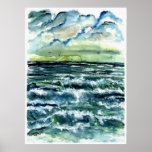 waves seascape art collectable posters