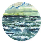 waves seascape art collectable stickers