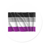 Waving asexual pride flag
