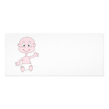 Waving Cute Baby. Invite