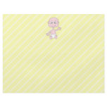 Waving Cute Baby, on yellow stripes. Custom Flyers