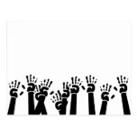 Waving Hands Post Card