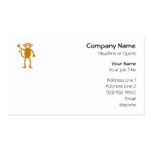Waving Monkey. Business Cards