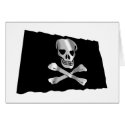Waving Pirate Flag cards