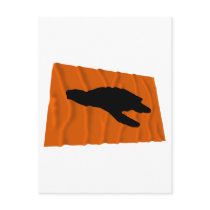 Waving Sea Turtle Nesting Flag