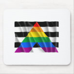 Waving straight ally flag