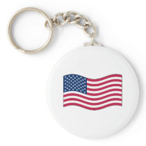 Waving USA Flag	keychain