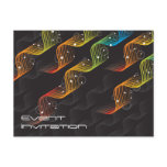 Wavy Abstract Twist | 01 Event Invitation Postcard