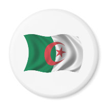 Wavy Algeria Flag Fridge Magnets
