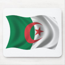 Wavy Algeria Flag Mouse Mat