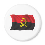 Wavy Angola Flag Magnet