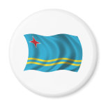 Wavy Aruba Flag Magnet