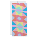 wavy chequered pattern rack cards