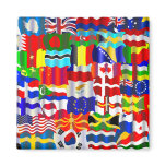 Wavy Flag Wallpaper magnets