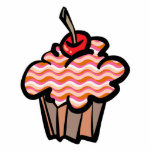 wavy lines cupcake photo sculptures