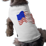 Wavy Lines Flag pet clothing