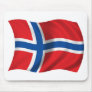 Wavy Norway Flag Mouse Pads