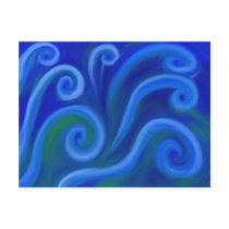 Wavy Sea Postcard