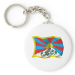 Wavy Tibet Flag keychains