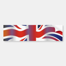 Wavy UK Bumper Sticker